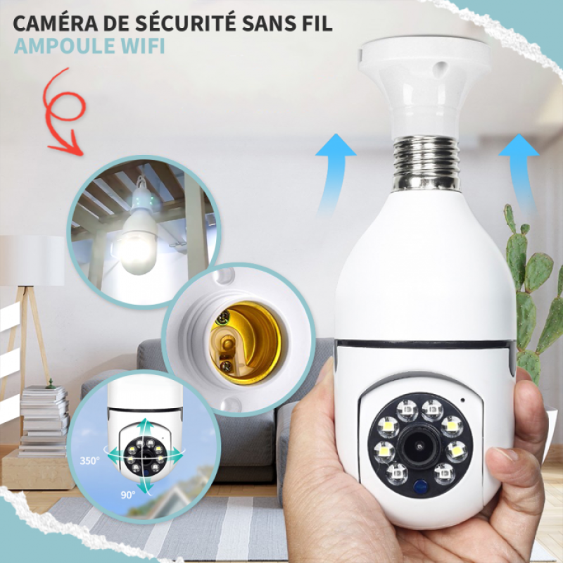 Camera de surveillance sans fil 360 degree